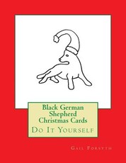 Black German Shepherd Christmas Cards