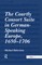 The Courtly Consort Suite in German-Speaking Europe, 1650-1706