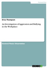 Thompson, E: Investigation of Aggression and Bullying in the