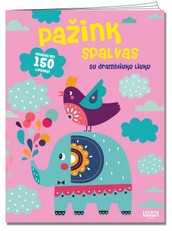 Pažink spalvas. Užduotėlės su lipdukais