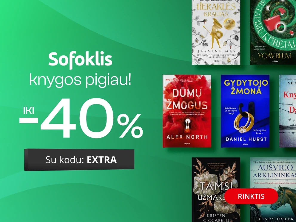 Leidyklos SOFOKLIS knygoms iki - 40 % extra nuolaidos!