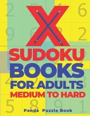 X Sudoku Books For Adults Medium To Hard