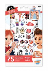 Tatuiruotės mergaitėms MANGA KAWAI, 75 vnt.