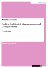 Archimedes Principle, Gaspycnometer and Geopycnometer