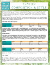English Composition & Style (Speedy Study Guides)
