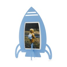Nuotraukų rėmelis „Rocket“, mėlynas, metalinis