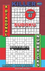 Killer sudoku X diagonal. Numbricks puzzles