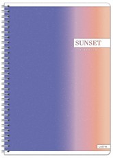 Sąsiuvinis su spirale A4 60lap. 70g SUNSET linija