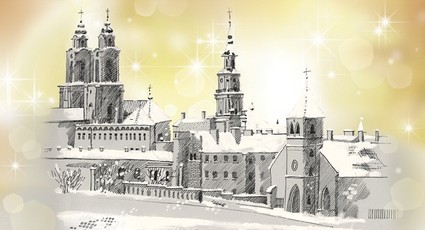 Kalėdinis sveikinimo atvirukas su voku (Kaunas)
