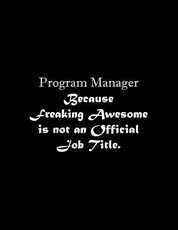 Program Manager Because Freaking Awesome is not an Official Job Title