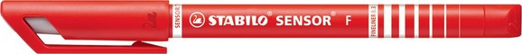 Rašiklis SENSOR F raudonas