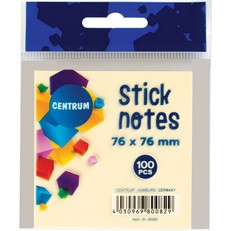 Lipnūs lapeliai 76x76mm 100l geltoni CENTRUM