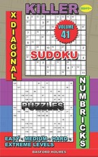 Killer sudoku X diagonal. Numbricks puzzles