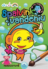Spalvink vandeniu su meškiuku. Parduotuvė