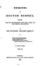 Memoirs of Doctor Burney - Vol. III
