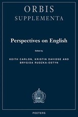 Perspectives on English. Studies in Honour of Professor Emma Vorlat