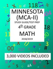 4th Grade MINNESOTA MCA-II, 2019 MATH, Test Prep