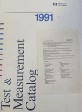 Test and Measurement Catalog 1991