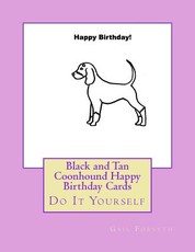 Black and Tan Coonhound Happy Birthday Cards
