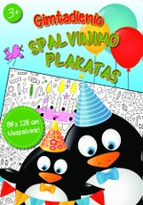 Gimtadienio spalvinimo plakatas