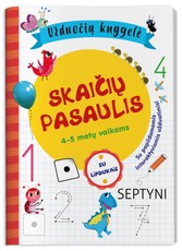 Skaičių pasaulis: užduočių knygelė su lipdukais ir interaktyviomis užduotimis. 4–5 metų vaikams