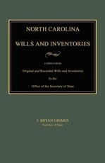 North Carolina Wills and Inventories
