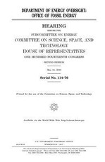 Department of Energy oversight