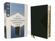Niv, Compact Center-Column Reference Bible, Leathersoft, Green, Red Letter, Thumb Indexed. Comfort Print