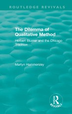 Hammersley, M: Routledge Revivals: The Dilemma of Qualitativ