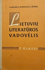 Lietuvių literatūros vadovėlis X klasei