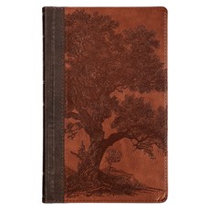 KJV Bible Giant Print Standard-Size Faux Leather, Brown Trust Tree