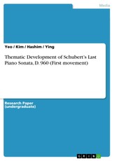 Thematic Development of Schubert's Last Piano Sonata, D. 960 (First movement)