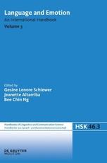 Language and Emotion. Volume 3