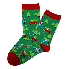 Moteriškos kojinės GREEN CHRISTMAS (dydis 36–41)