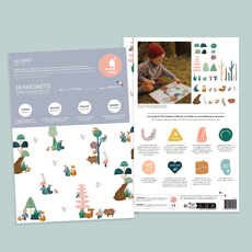 Magnetai MA CABANE À RÊVES „Miškų gyventojai“, 39 vnt.