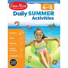 Daily Summer Activities: Between 4th Grade and 5th Grade, Grade 4 - 5 Workbook