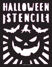 Stencil Book Halloween