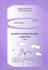 Kalbos ugdymo pratybų sąsiuvinis. 5 dalis