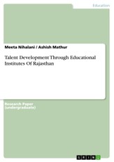 Nihalani, M: Talent Development Through Educational Institut