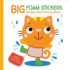 Big Foam Stickers: Sticker & Coloring Book (Cat & Friends)