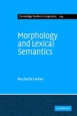 Morphology and Lexical Semantics