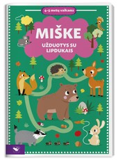 Miške. Užduotys su lipdukais 4–5 metų vaikams