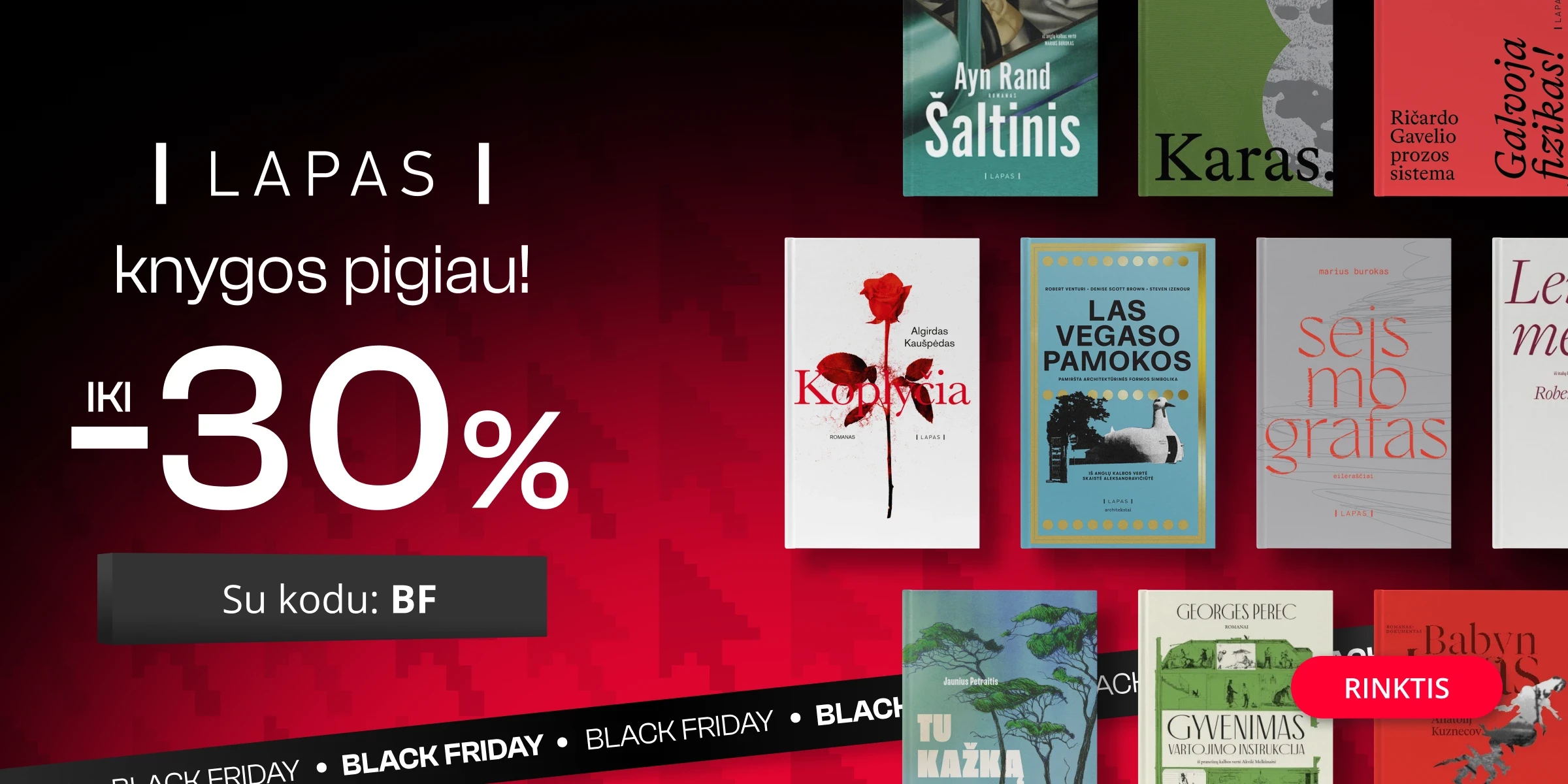 Leidyklos LAPAS knygoms iki -30% extra nuolaidos!