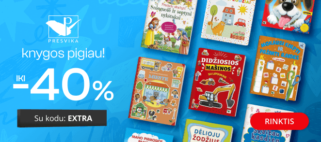 Leidyklos PRESVIKA knygoms iki -40% extra nuolaidos!