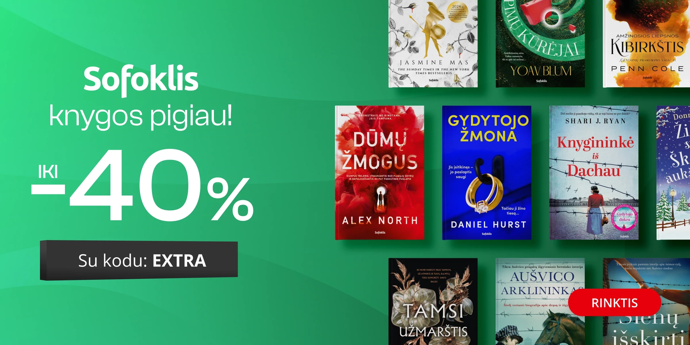 Leidyklos SOFOKLIS knygoms iki - 40 % extra nuolaidos!