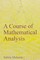 A Course Of Mathematical Analysis