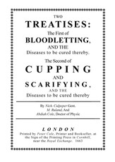 Bloodletting and Cupping