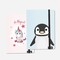 TAŠKUOTOS UŽRAŠINĖS Be Magical Unicorn & Penguin (2 vnt)
