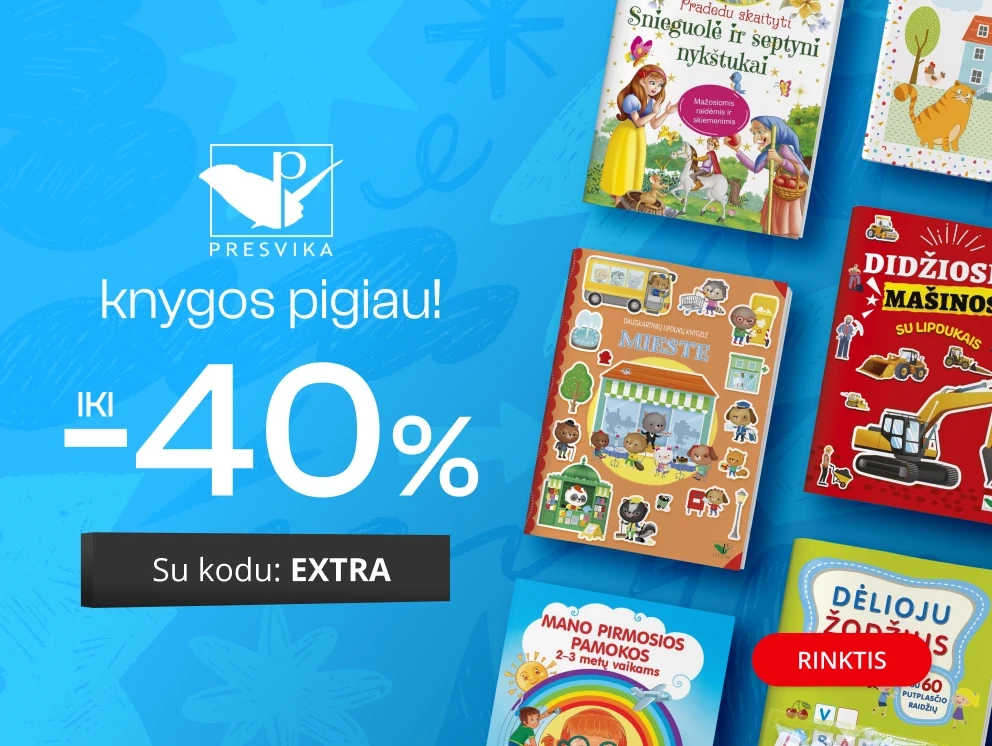 Leidyklos PRESVIKA knygoms iki -40% extra nuolaidos!