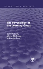 McLeish, J: Psychology of the Learning Group